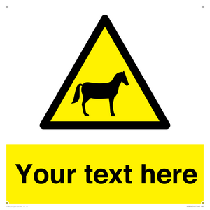 Custom warning horses